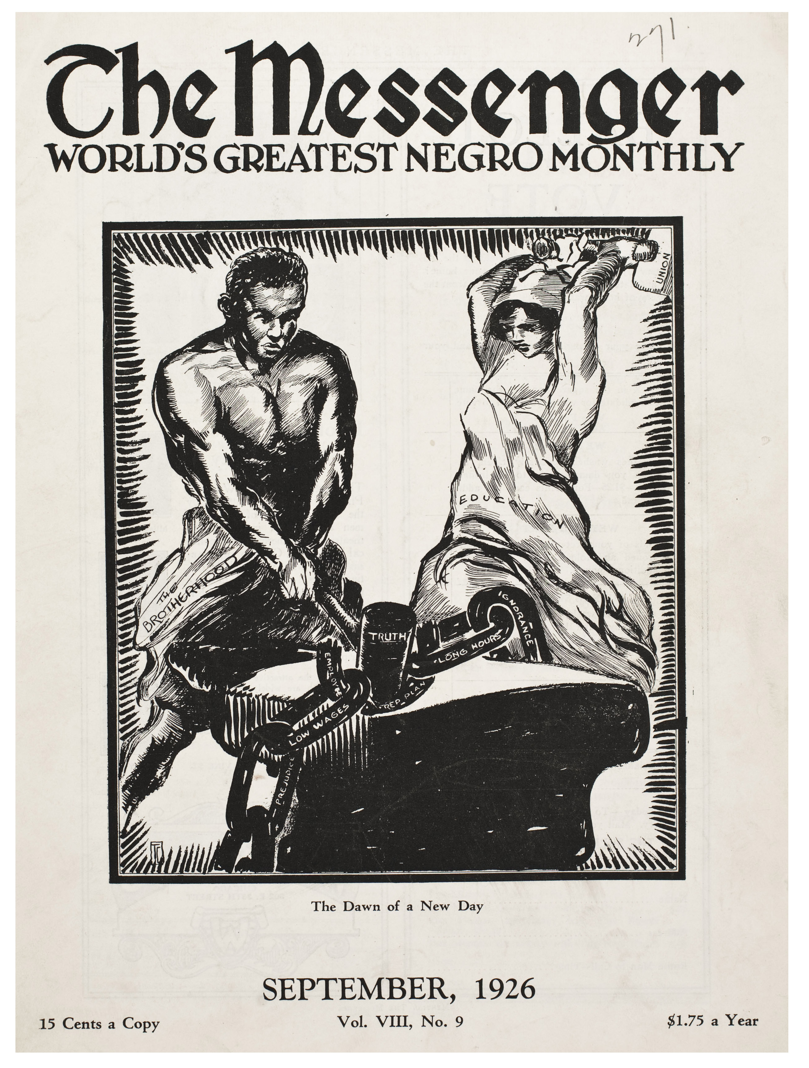 Cover of The Messenger September 1926